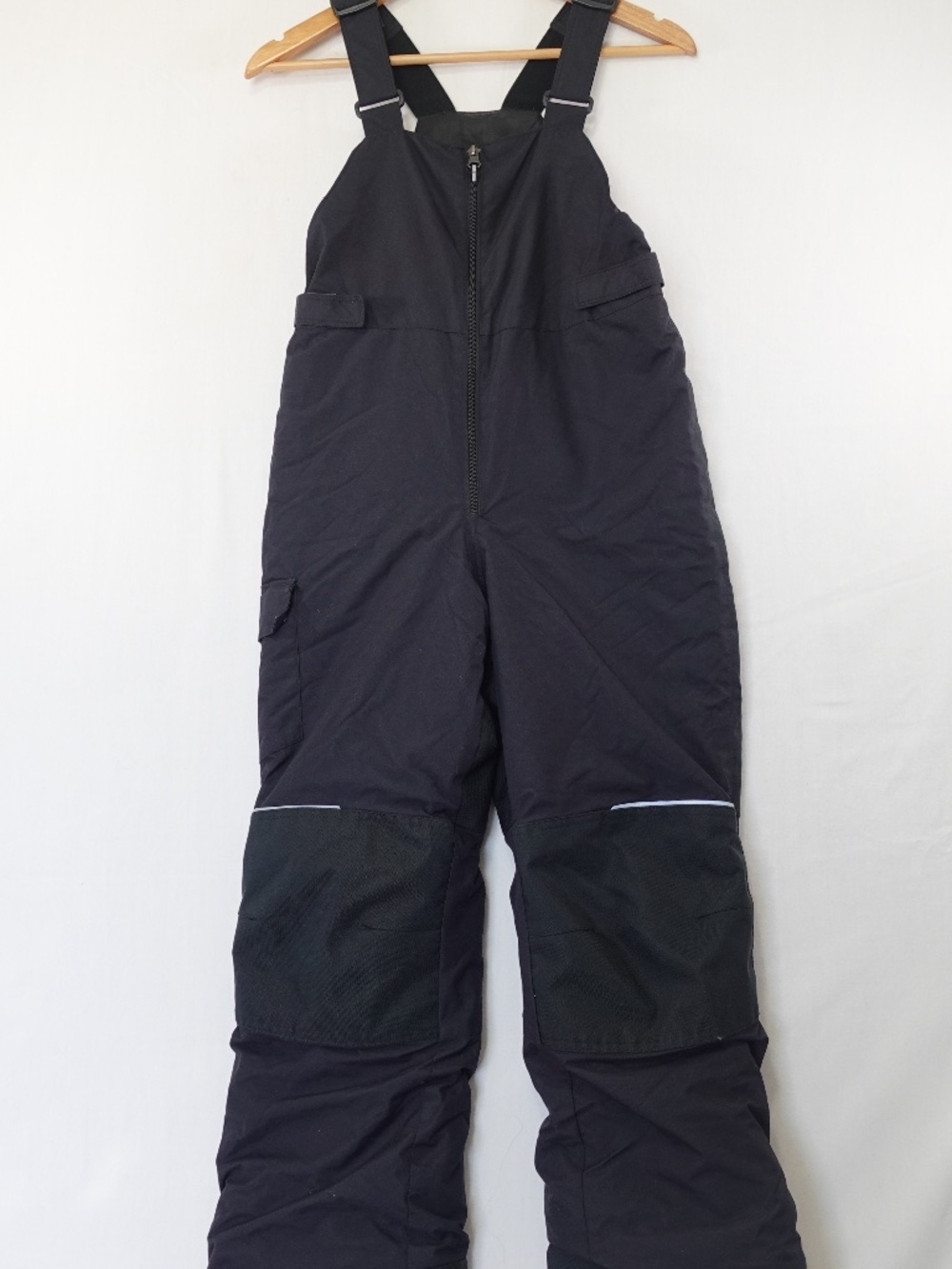 Columbia Kids Black Ski Bib Suspender Overall Snow Pants Omni-Tech Sz Large